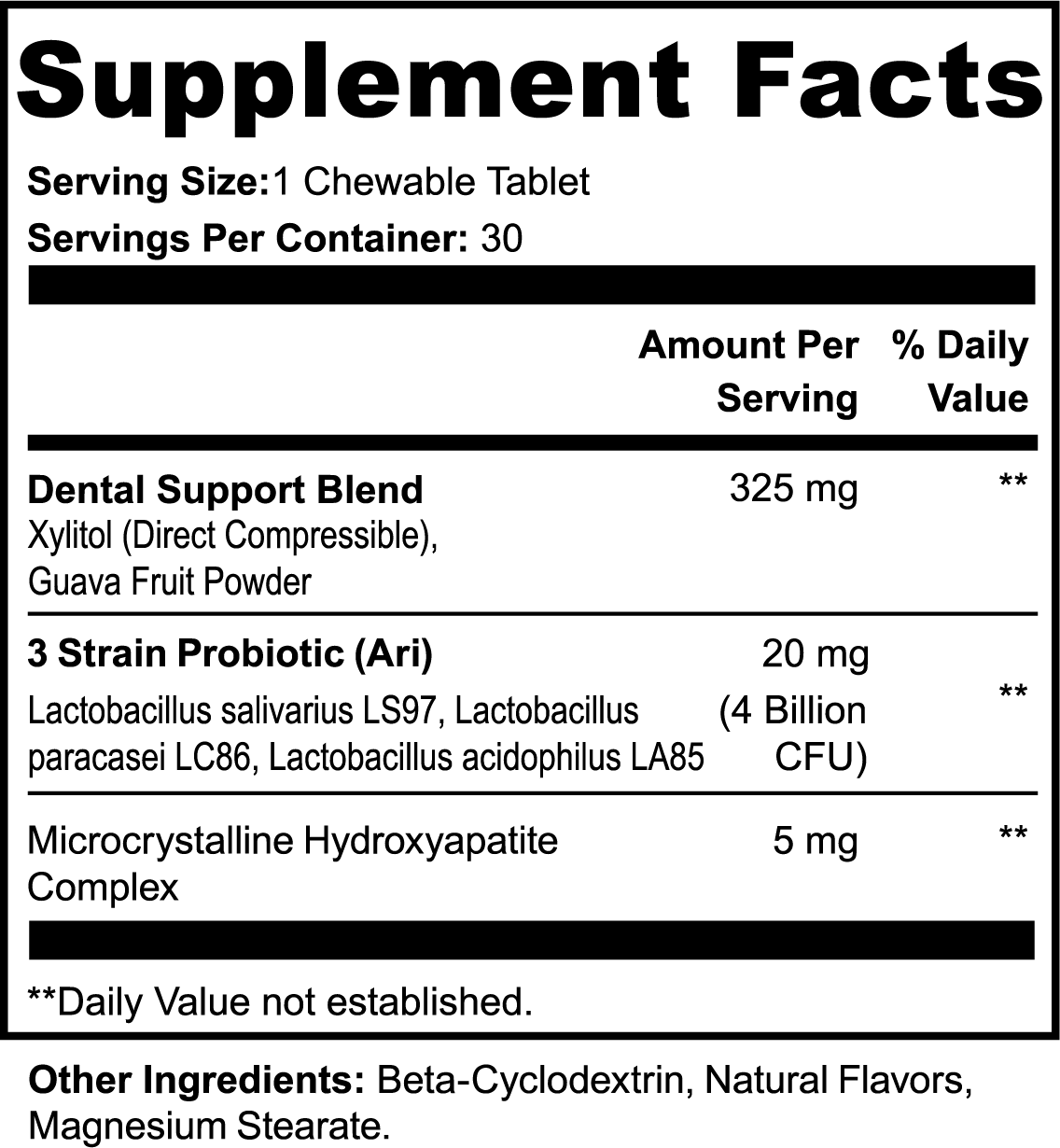 ORAL PRIME Dental + Oral Health Chewables